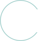 Green turquoise semi circle website icon